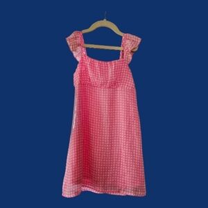 Art Class Girls Sz 8 Pink Gingham Barbie Like Dress